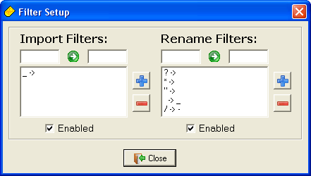 Filters Screenshot
